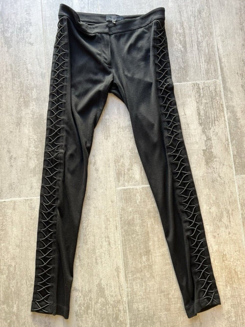 $495 Robert Rodriguez Designer Skinny Trousers Viscose Riding Pants Stretch 10